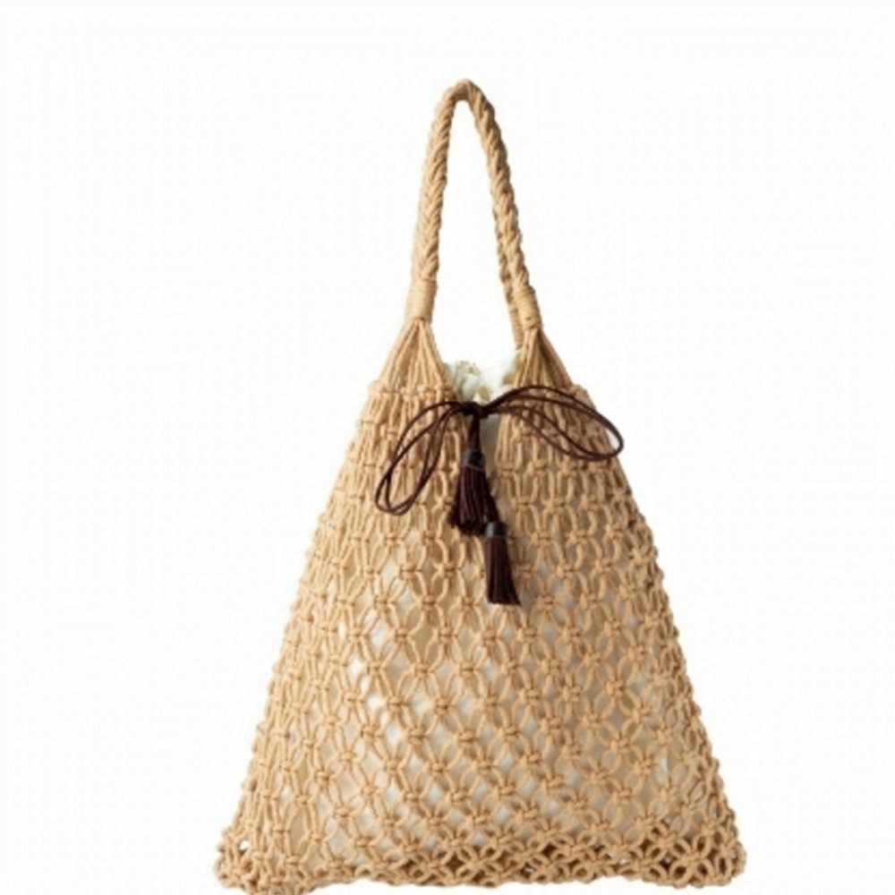 Leather Crochet Store Macrame Tote